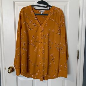 Mustard yellow blouse